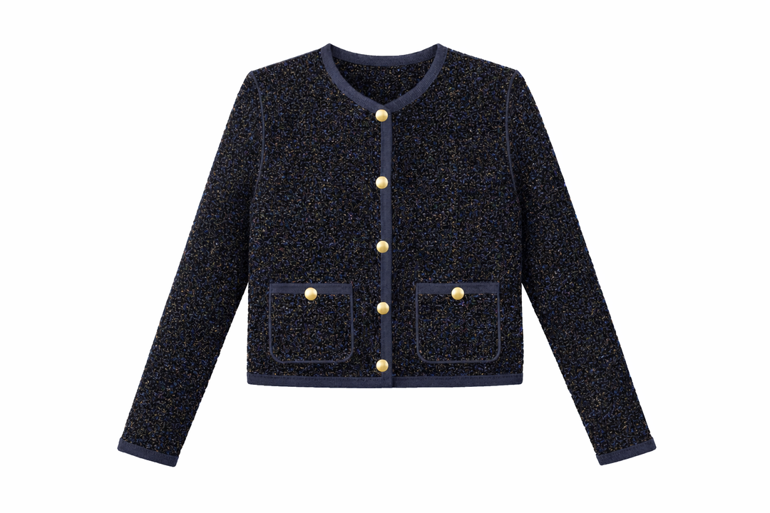 Boucle Knit Cardigan 372
