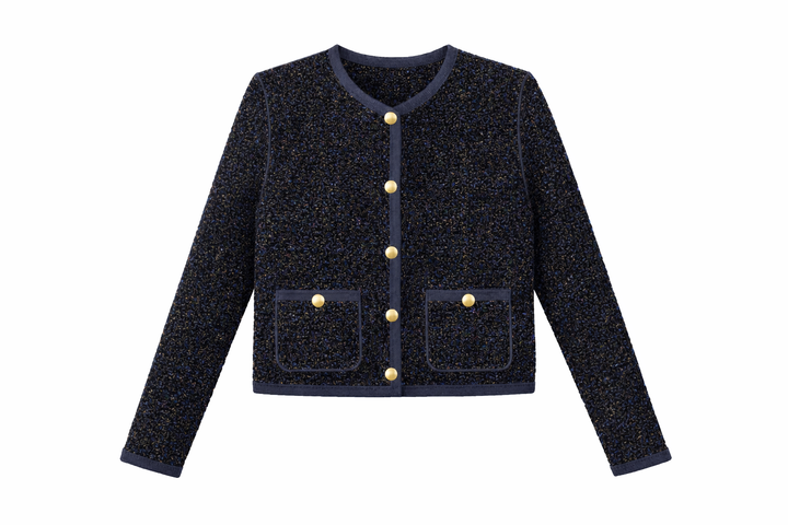 Boucle Knit Cardigan 372