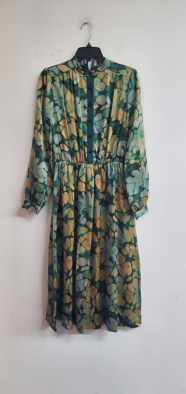 Green Floral Dress 116