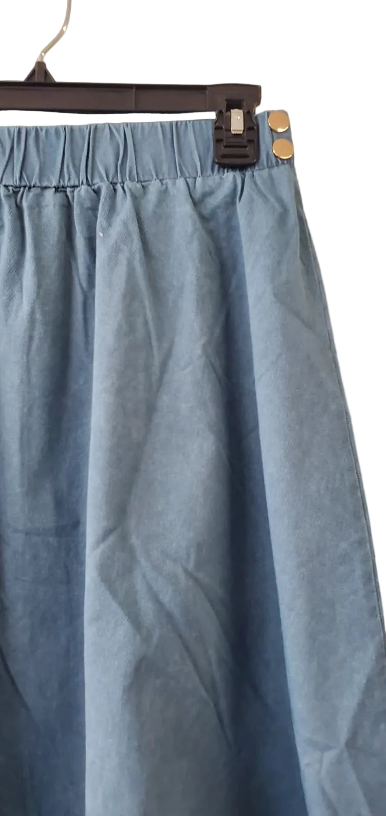 Elastic Waist Midi Skirt 2220