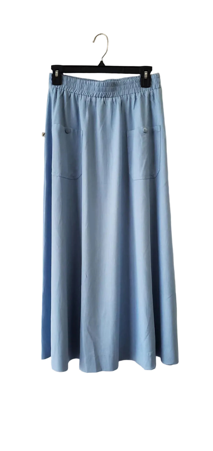 Elastic Waist Midi Skirt 2220