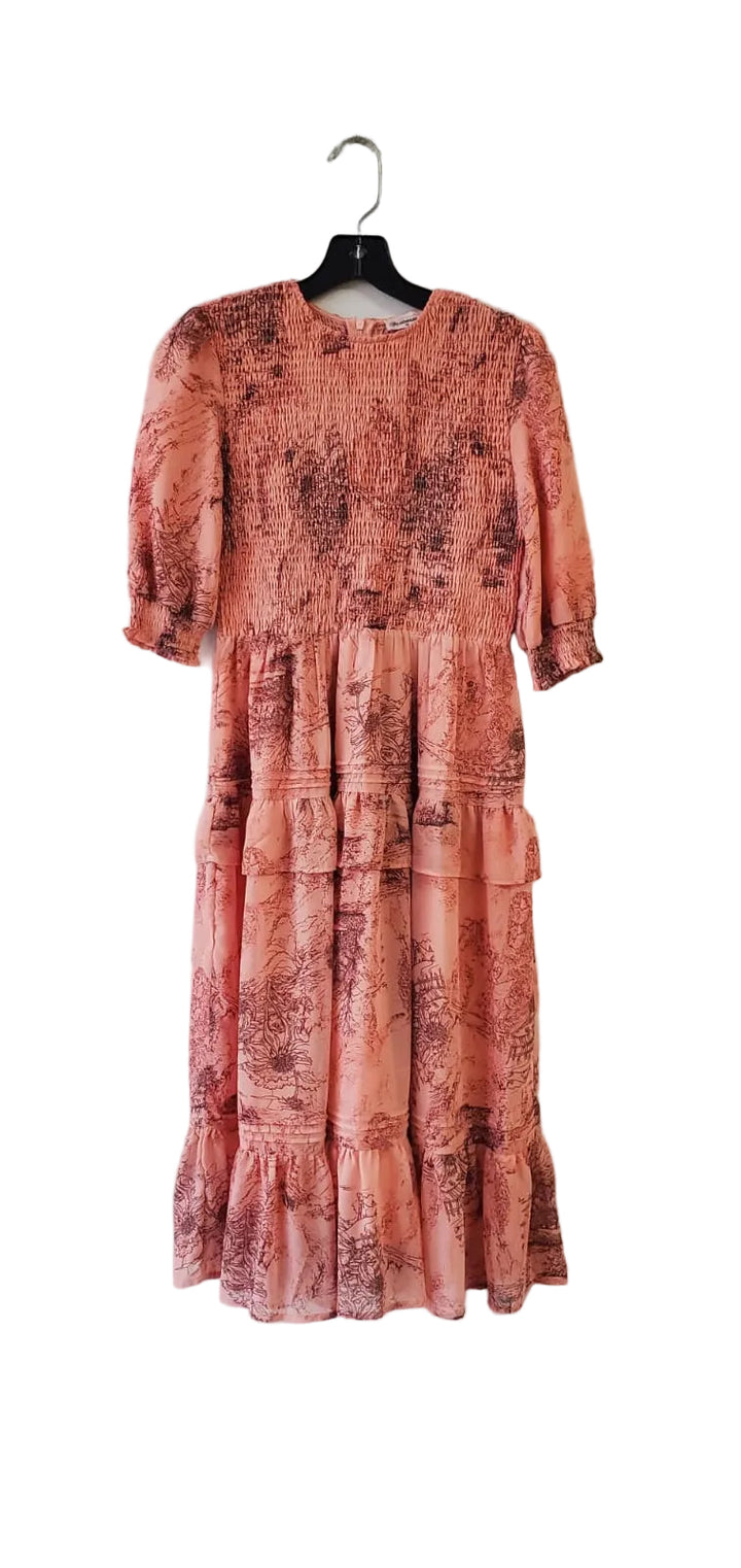 Printed Smocked Dress FCG-74