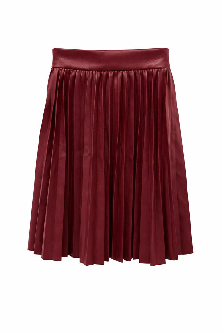 Leather Pleated Skirt 109