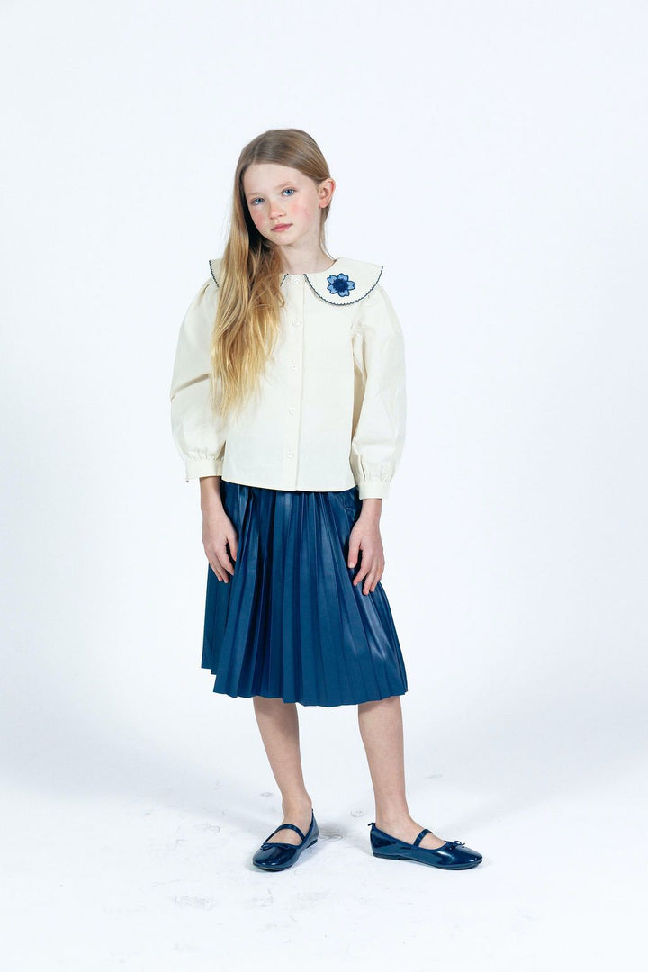 Leather Pleated Skirt 109