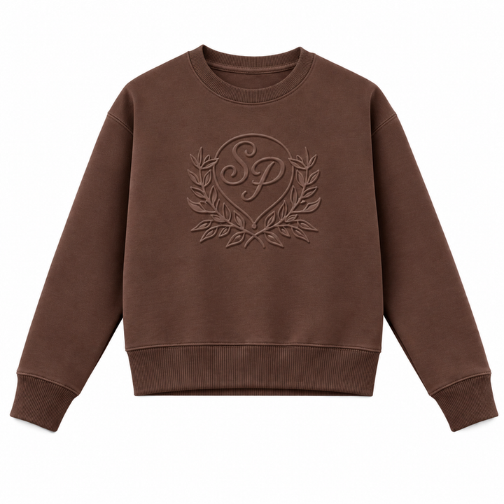 Crew Sweatshirt with rib cuff 324