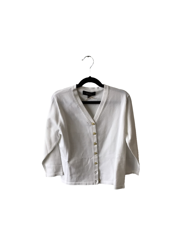 Gold Button V Cardigan 656