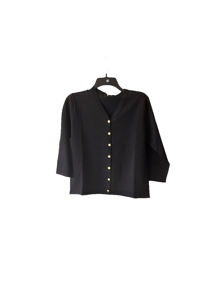 Gold Button V Cardigan 656