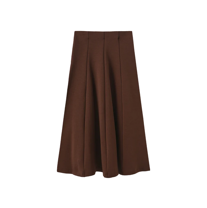 Sweatshirt Paneled Midi Skirt