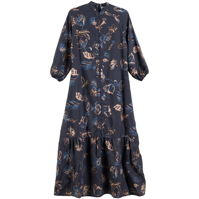 Navy Chiffon Tired Dress 2010