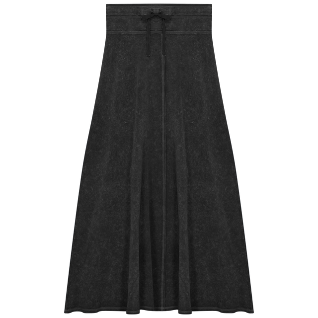 Mineral Wash Maxi Skirt 535
