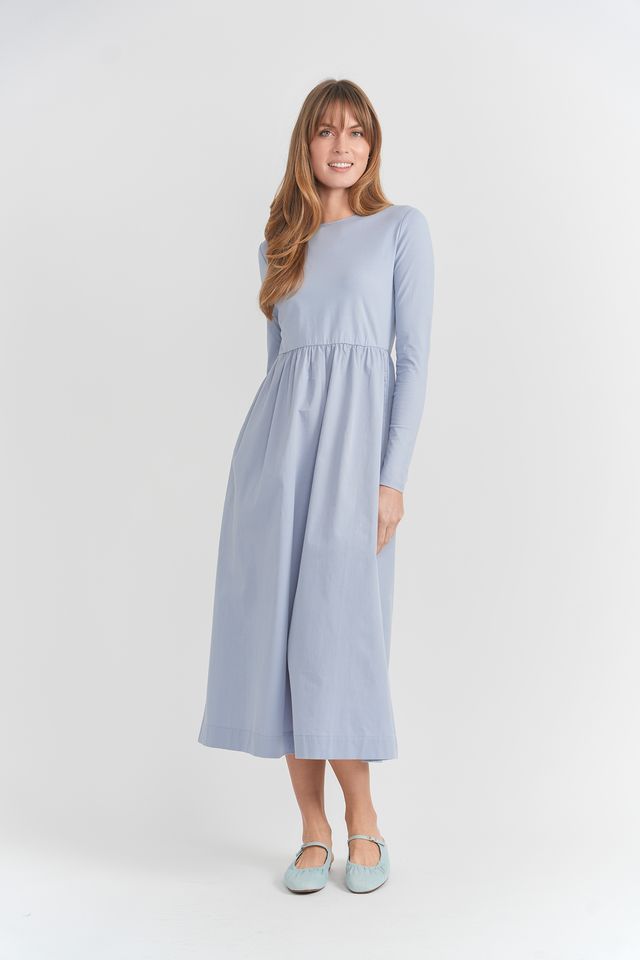 Midi Long Sleeve Dress by noni 2983D