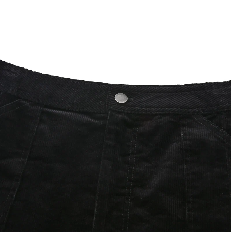 Corduroy Front Fly Skirt