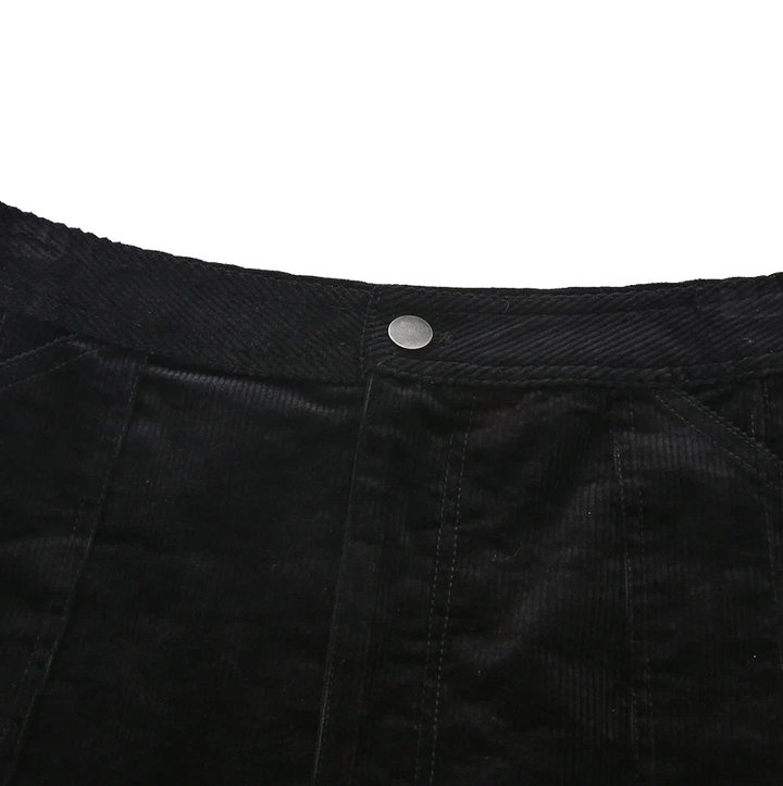Corduroy Front Fly Skirt