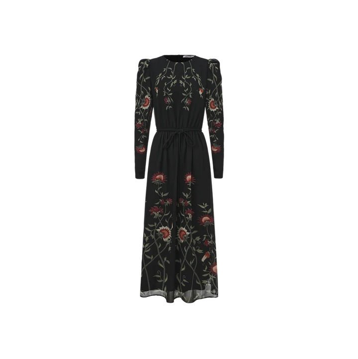 Printed Detailed Maxi Dress