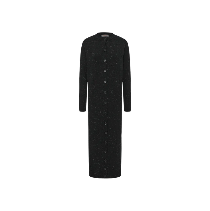 Marled Knit Button Down Dress