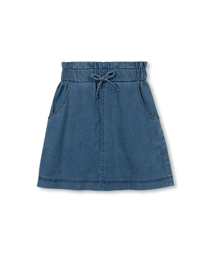 Back Pocket Stitching Skirt