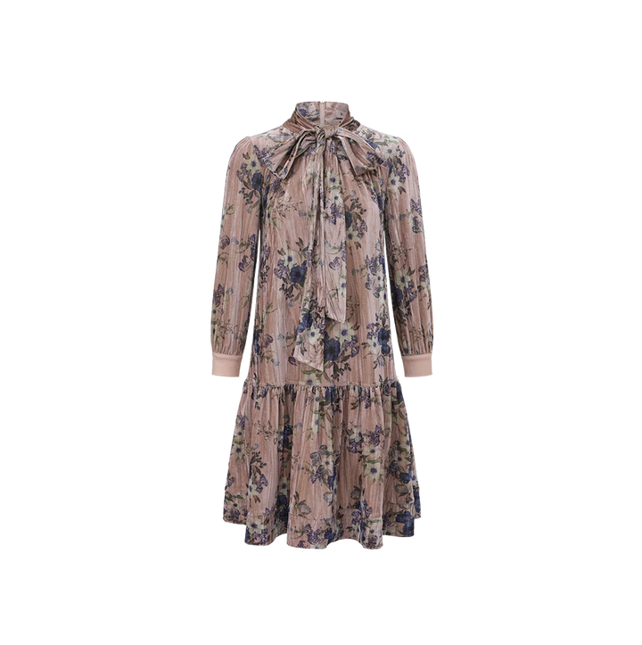 Velvet Bottom Tier Dress
