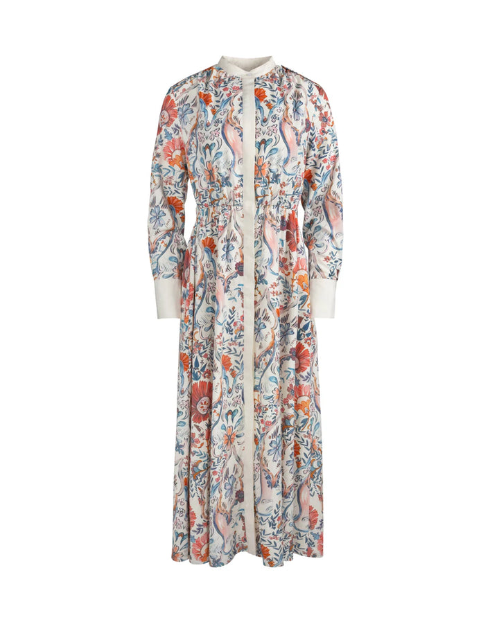 Maxi Printed Button Dress
