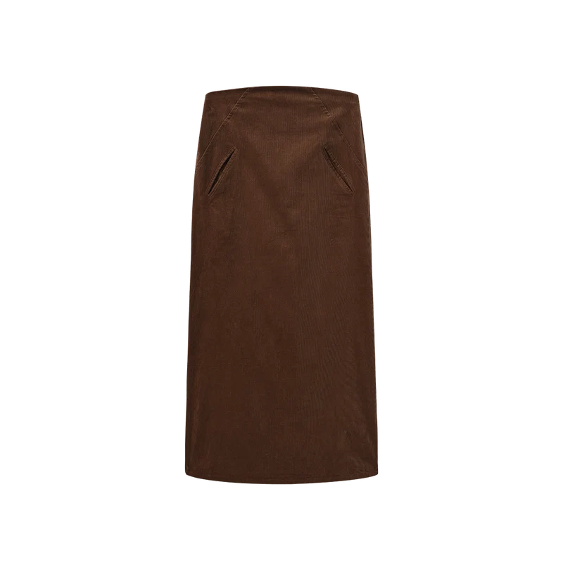 Corduroy Slit Pocket Skirt