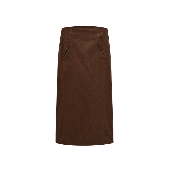 Corduroy Slit Pocket Skirt