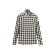 Argyle Print Turtleneck