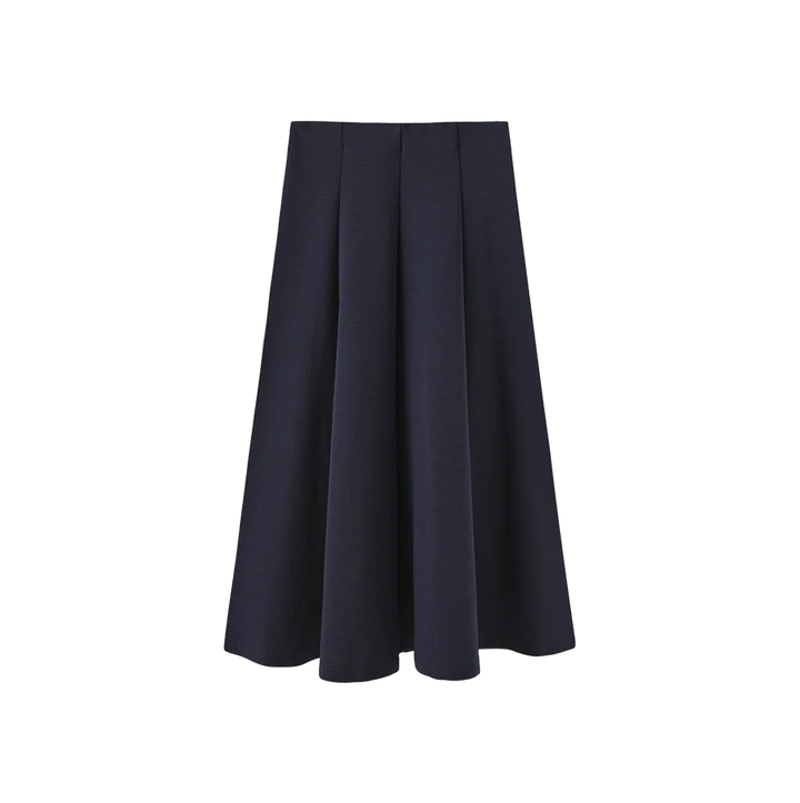 Sweatshirt Paneled Midi Skirt
