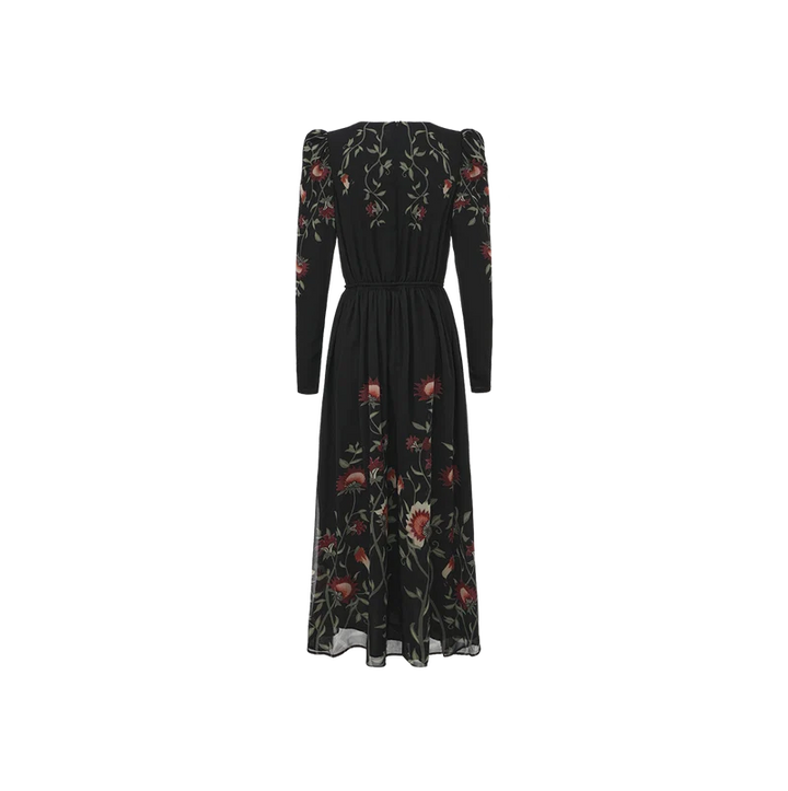 Printed Detailed Maxi Dress