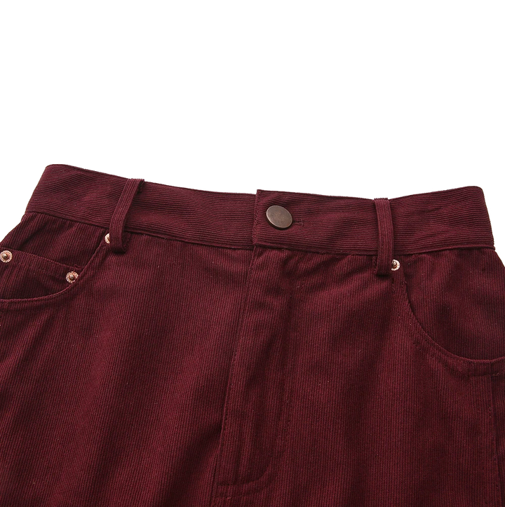Silo Midi Thin Corduroy Skirt