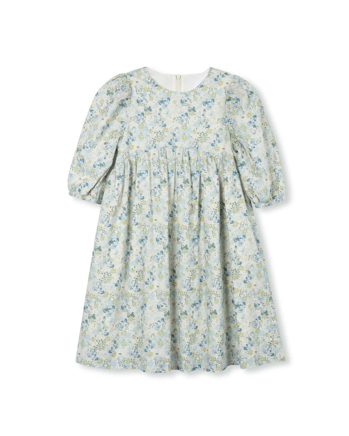 Floral High Waisted Dress With Bow