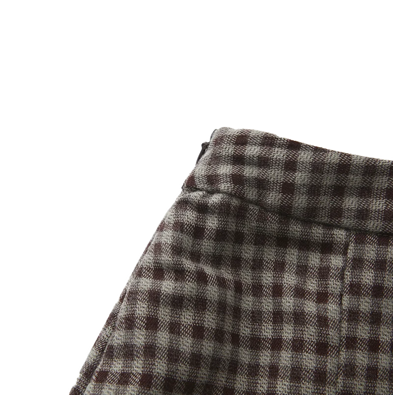 Carol Plaid Pleated Skirt