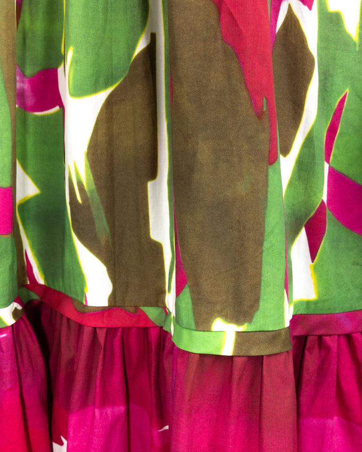 Poplin Bubble Tie Sleeve Dress