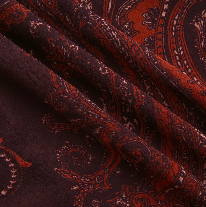Paisley Ruffle Smocked Dress