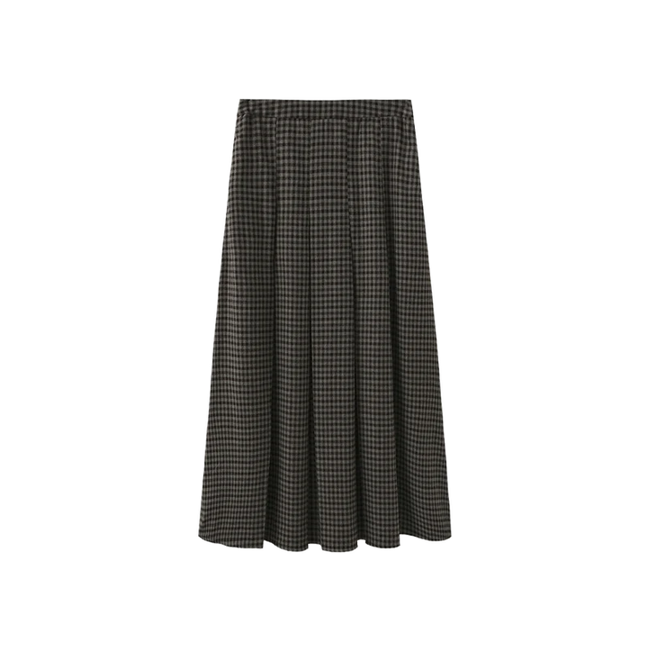 Carol Plaid Pleated Skirt