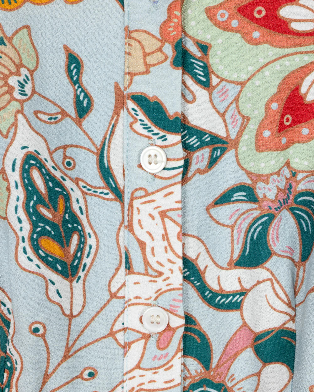 Floral Tiered Midi Button Down Dress