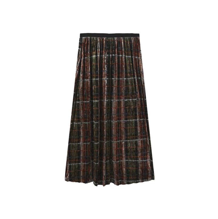 Eton Velvet Pleated Skirt