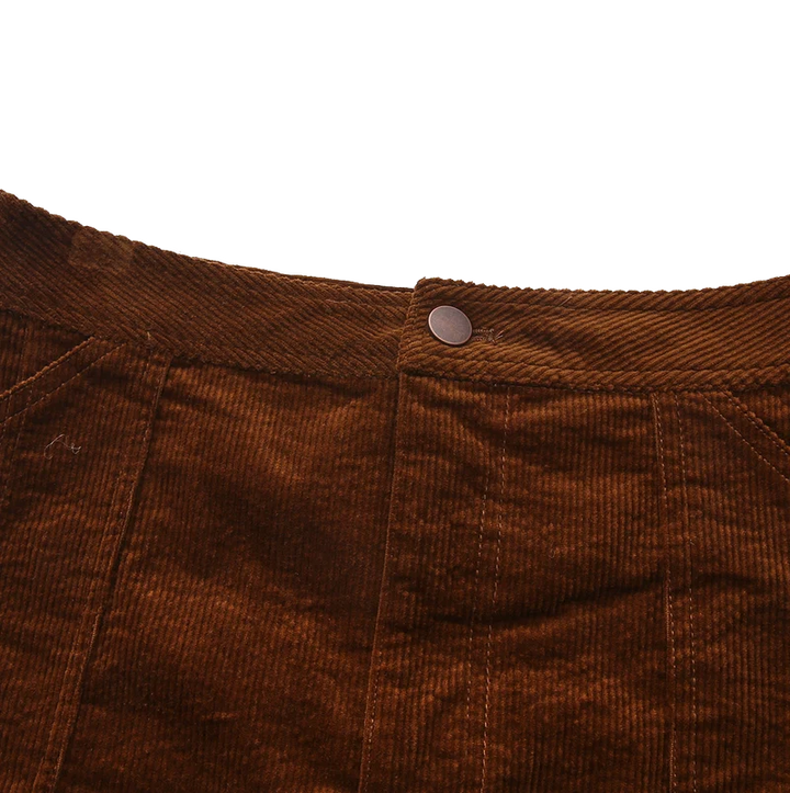 Corduroy Front Fly Skirt
