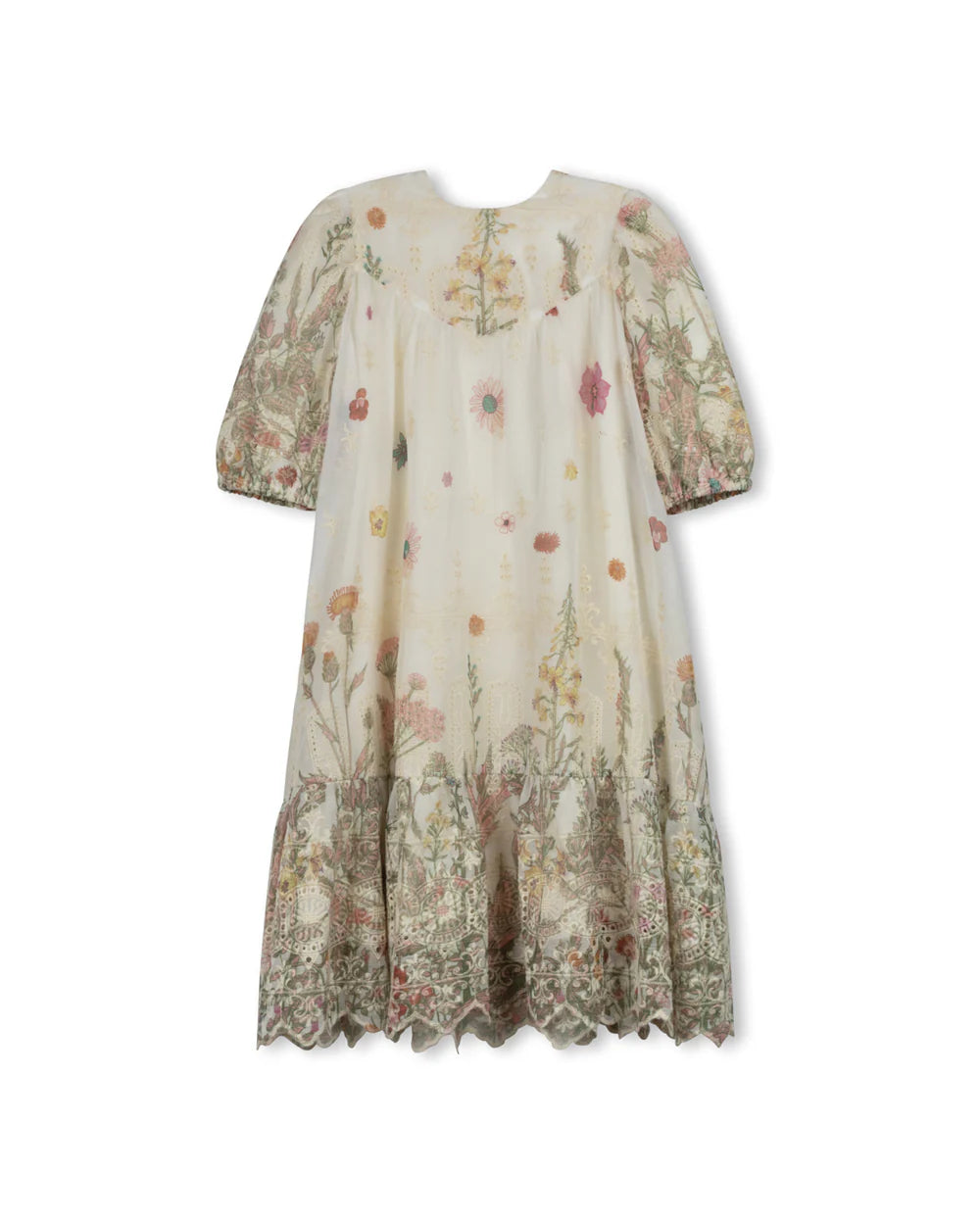 dress floral embroidery Floral Scatter Embroidery Dress – Ooh La La Boutique