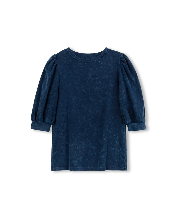 Mineral Wash Puff Sleeve Tee