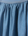 Denim Wide Elastic Band Skirt