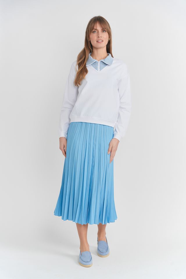 Crinkle Pleated Skirt 413R