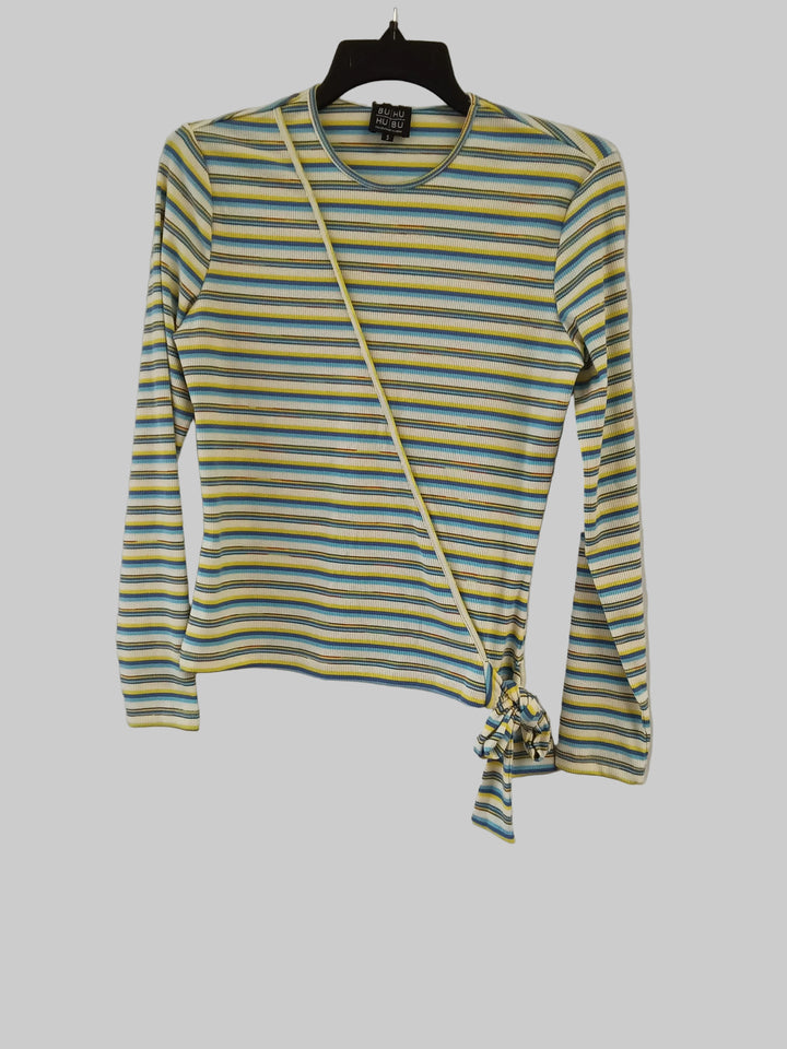Striped Wrap Tee 2064