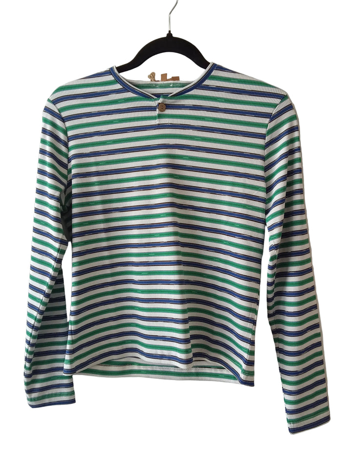 Striped Henley by Positive 1987