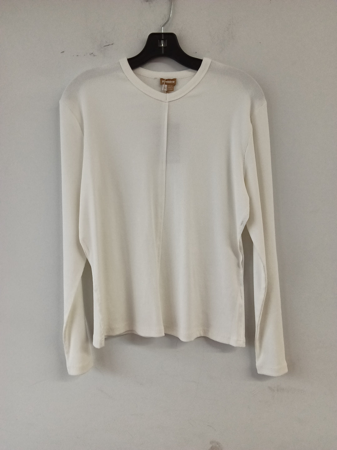 Ribbed V Neck Tee by Positive 2092