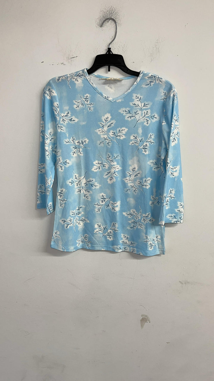 Printed V Neck By Ivee 208