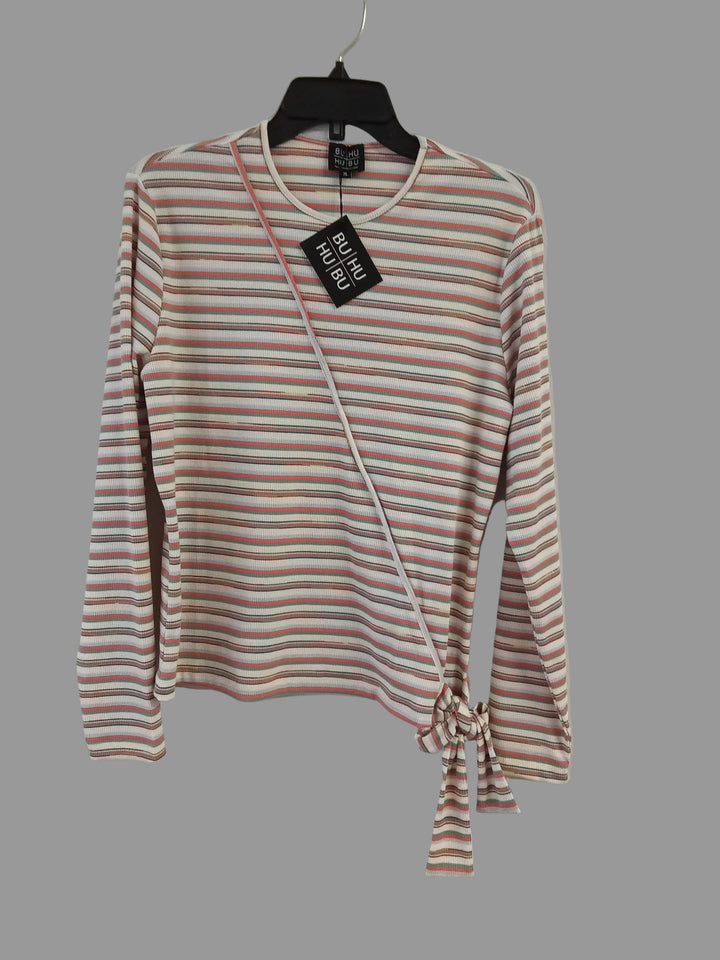 Striped Wrap Tee 2064