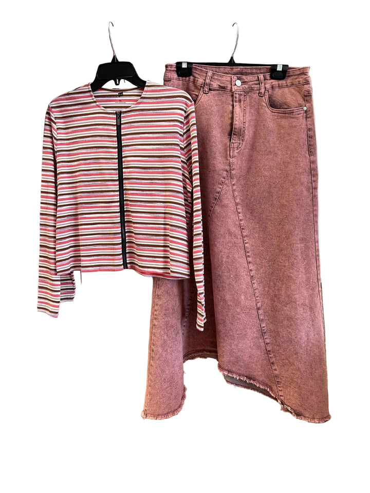 Zip Striped Tee 1977