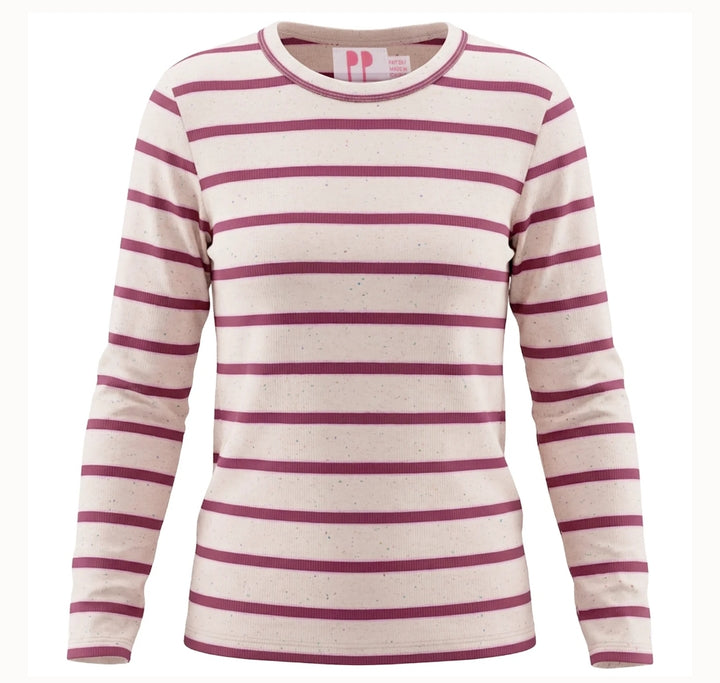 Ribbed Striped Tee by PP 987