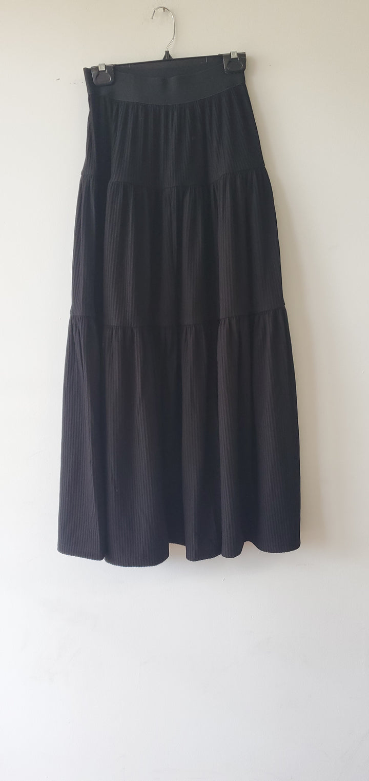 Ribbed Tiered Maxi