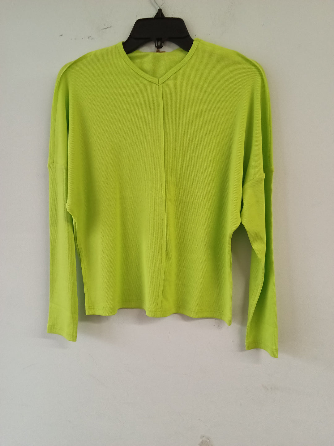 Ribbed V Neck Tee by Positive 2092