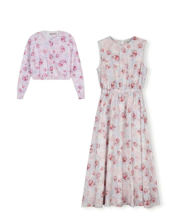 Tallow Floral Jumper Cardigan Set